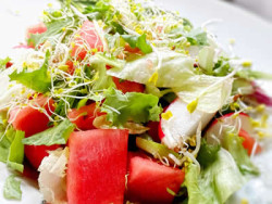 Melone, Salat, Sprossen