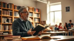 lernen im Klassenzimmer Lehrer mit Schülern