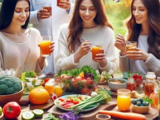 Detox Diäten im Frühjahr mit gesundem Gemüse und Obst