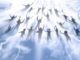 Menschen-fliegen-am-himmel-stockphoto