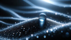 Strukturiertes Wasser und lebendiges Wasser Wassertropfen und Wellen