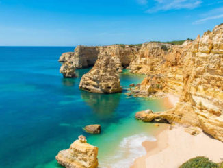 Algarve felsen strand meer