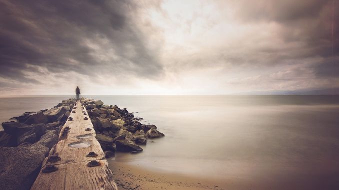 mensch meer weg ziel pier