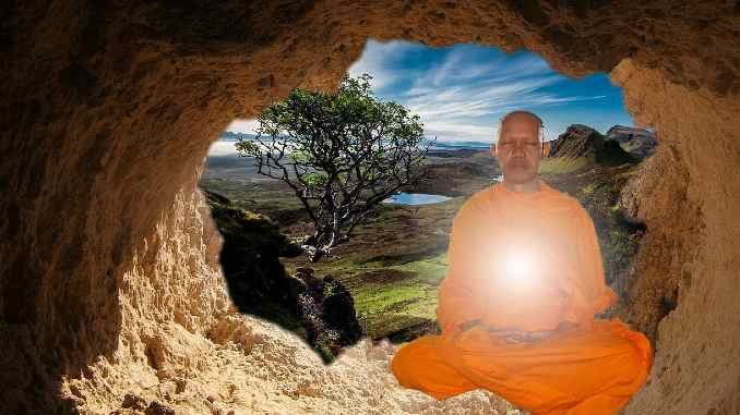 moench meditation natur buddhist