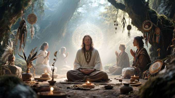 alte spiritueller Praktiken werden angewandt