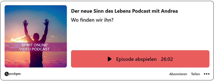 video podcast neuer Lebenssinn 18-01-2024
