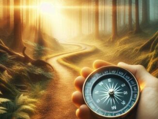 innerer Kompass Lebensweg Natur KI unterstützt generiert