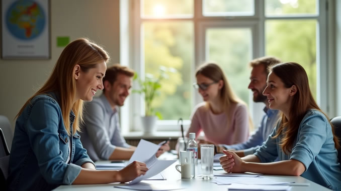 Menschen in der Ausbildung zum Berater