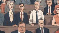 Politikversagen als Spiegel gesellschaftlicher Verantwortung Illustration Politiker