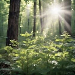 Natur und Heilung,Ein Lichtstrahl im Wald