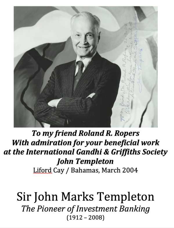 TEMPLETON Widmung Roland Ropers