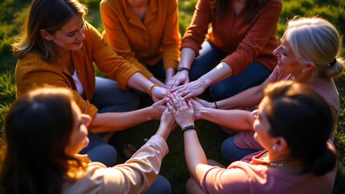 678-381-frauen-mitgefuehl-haende-KI-FP Frauen praktizieren Mitgefühl