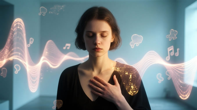 Trauma und Medialität einer Frau verbildlicht