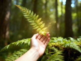 Pflanzen reagieren auf Emotionen wie dieser Farn auf Berührung