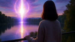 Heilenergie für Gegenstände Frau erlebt Wunder über einem See