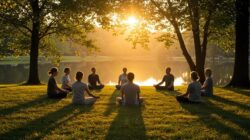 Meine Arbeit mit der Geistigen Welt Menschen machen Pause am See