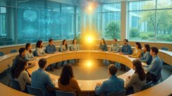 Universitäten Studenten erleben während der Vorlesung Spiritualität