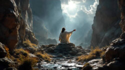 Spruchevangelien Prediger in einer Höhle