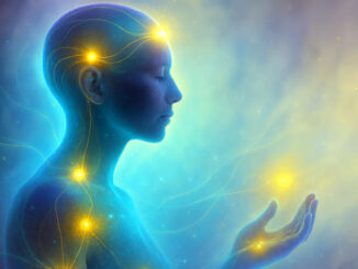 Mensch mit Energiezentren