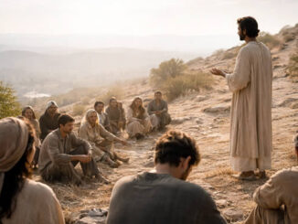 Jesus bei der Bergpredigt