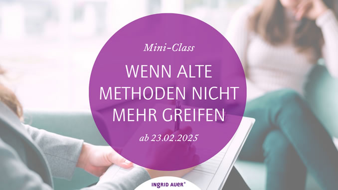 Banner Ingrid Auer Mini Class alte Methoden