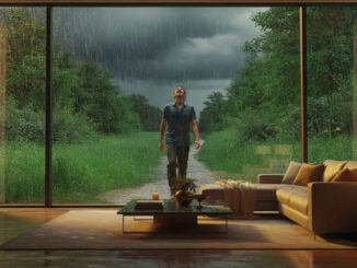 Regnerische Abendstimmung im Wohnzimmer