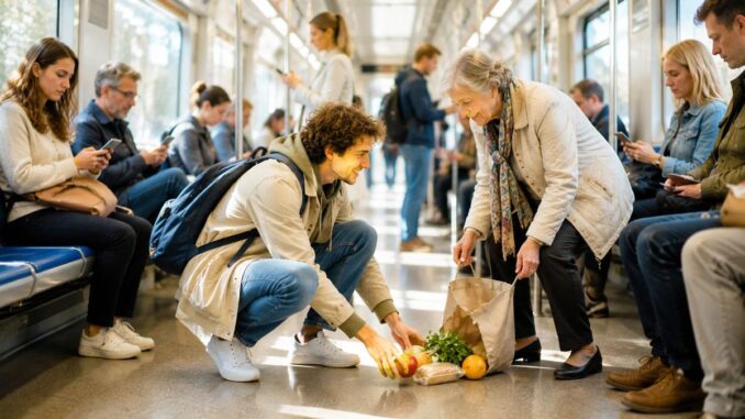 Hilfsbereitschaft in der U-Bahn