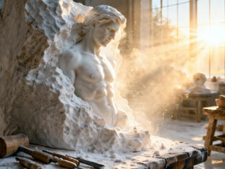 Morgensonne im Atelier des Bildhauers