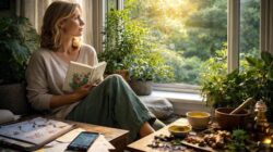 Warum Ayurveda heute stark gesucht wird Ein ruhiger Moment mit Kräutern