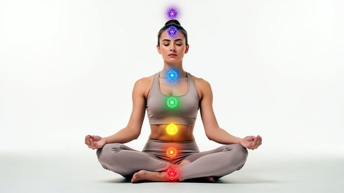 Chakren am Beispiel einer Frau