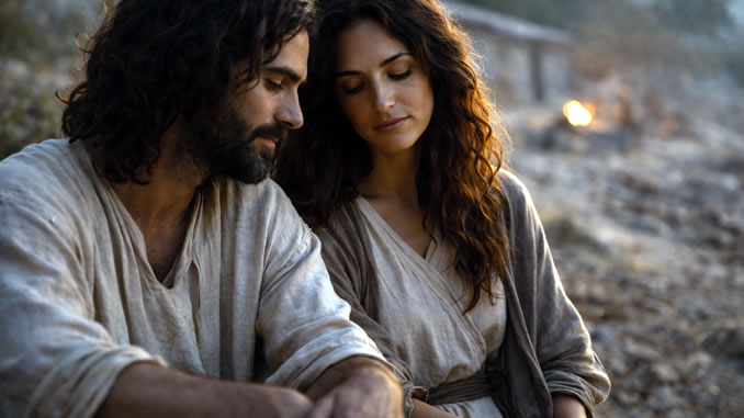 Maria Magdalena und Jesus im Gespräch