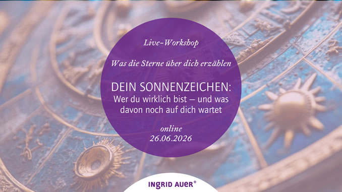 Ingrid Auer Online Banner Sterne/Horoskop Juni 2026