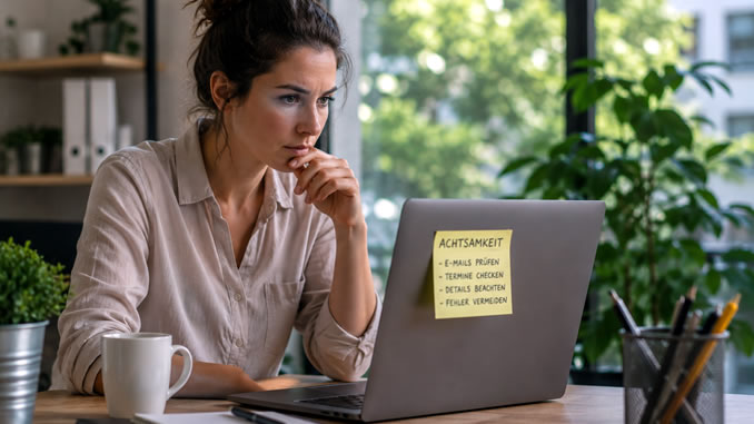 Produktive Gedanken im modernen Büro