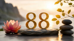 Zahl 88 - Meditation mit goldenen „88“ Numeralen