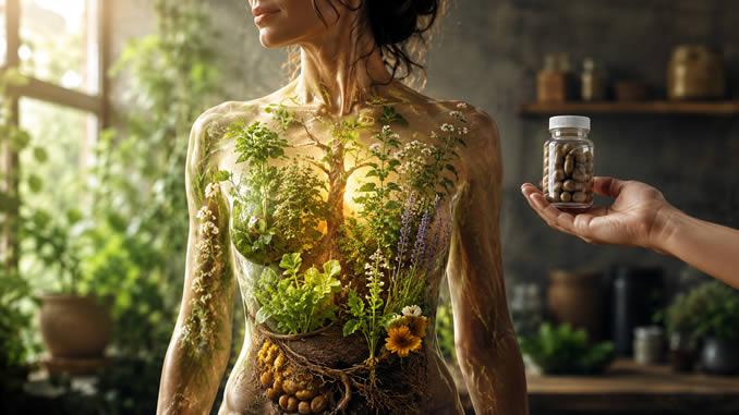 Gesundheitsvorsorge Natürliche Heilung im Inneren Garten