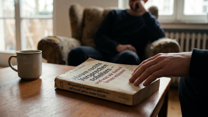 Hand liegt auf einem Buch