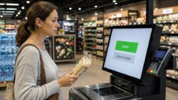 Dark Patterns - Selbstbedienungskasse im Supermarkt