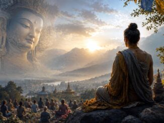 Ein meditatives Tal mit spiritueller Ausstrahlung