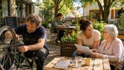 Bedingungsloses Grundeinkommen - Gemeinschaft im Repair-Café-Garten