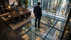Unternehmerische Verantwortung – Wenn CEOs politische Macht über Menschenleben gewinnen - Schwebender Blick ins Stadtatrium