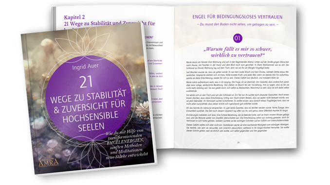 Wege zu Stabilität & Zuversicht für hochsensible Seelen Buchcover Ingrid Auer 21 Wege Hochsensibilität