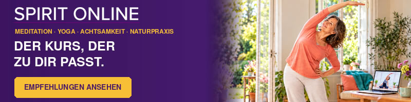 Banner Online Kurse Meditation und Yoga